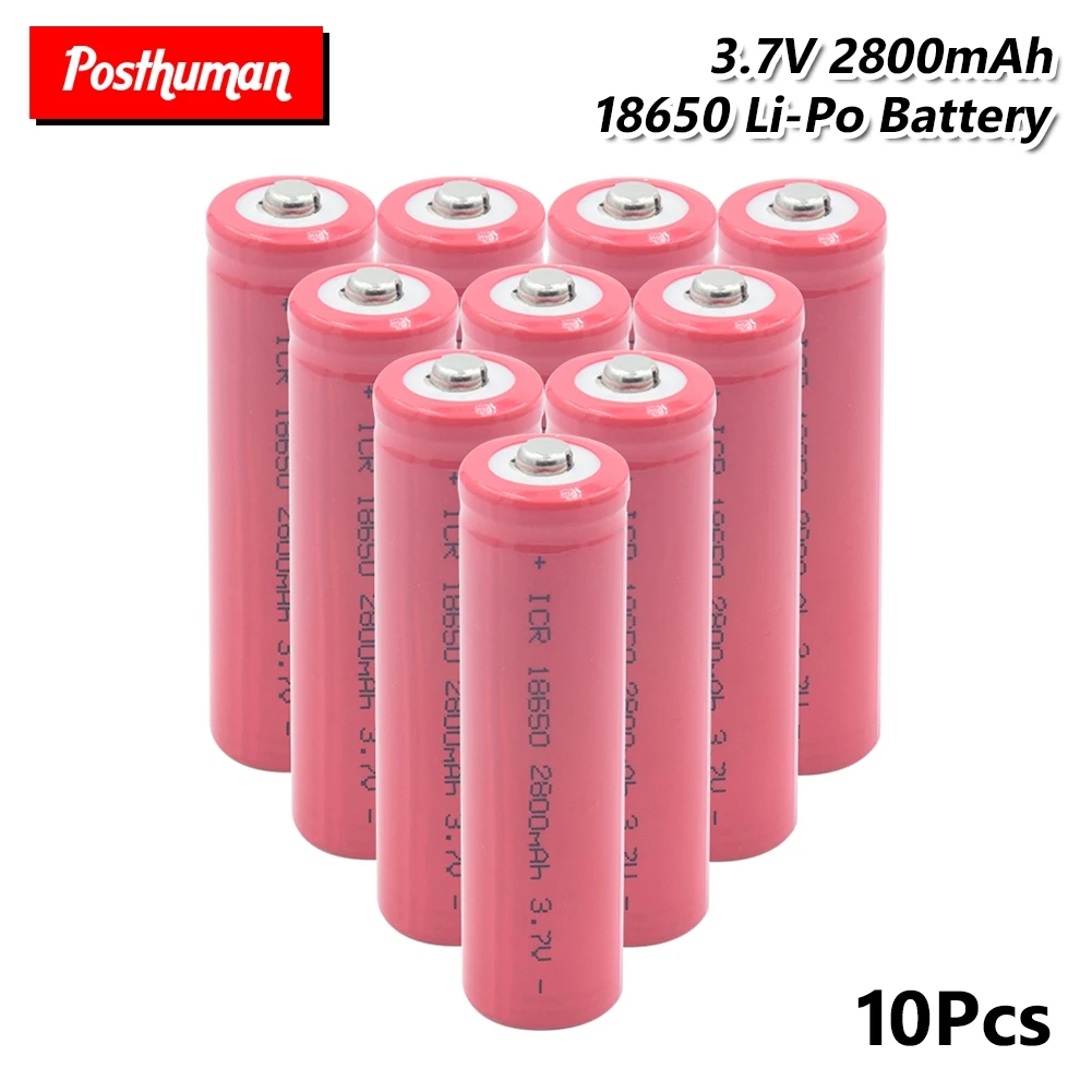 18650 литиевая батарея 3,7 V 2800mAh перезаряжаемый аккумулятор для электронных сигарет мощный большой ток разряда для фонарика