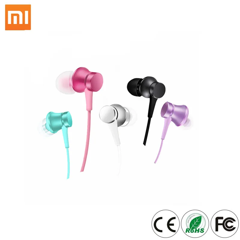 Шумоподавление Mi In ear свежая версия красочные наушники Xiaomi вкладыши поршня