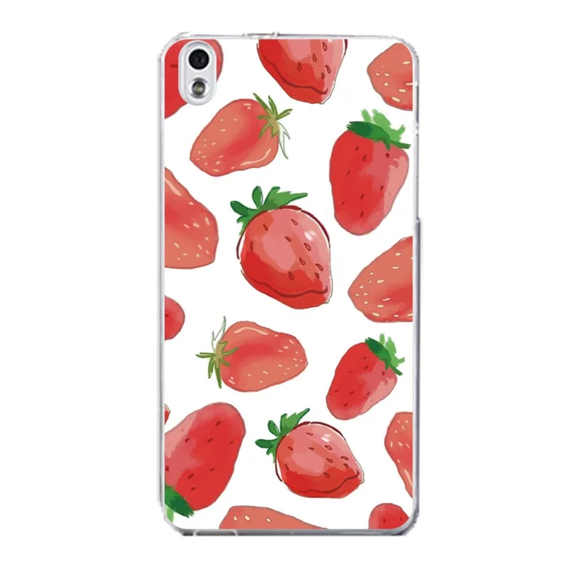 Strawberry Soft Clear TPU Phone Case For HTC D820 M8 M9 A9 Smile Face Printed Flora Cat Silicone Coque Funda Cover Free Shipping | Мобильные