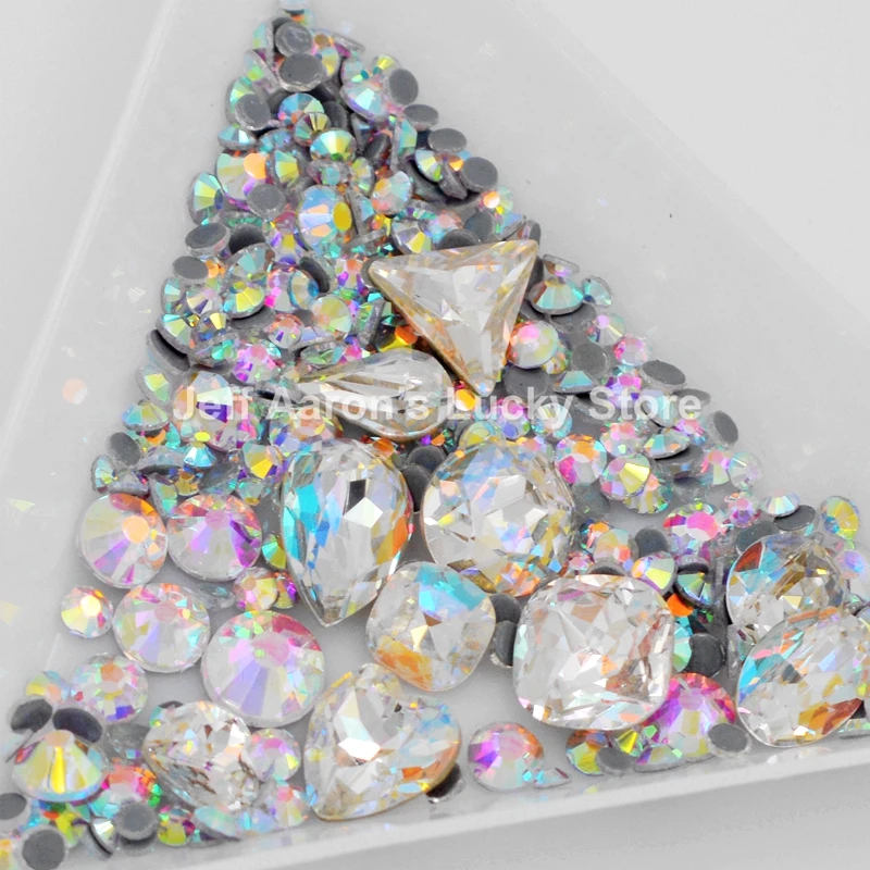 Смешанные stlye 3d украшения для ногтей Стразы блестящие ногти ювелирные изделия