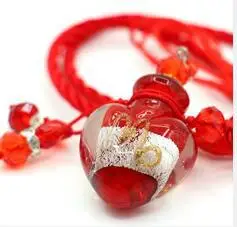 Ароматерапия пустые стеклянные эфирные масла в форме сердца бутылки автомобиля