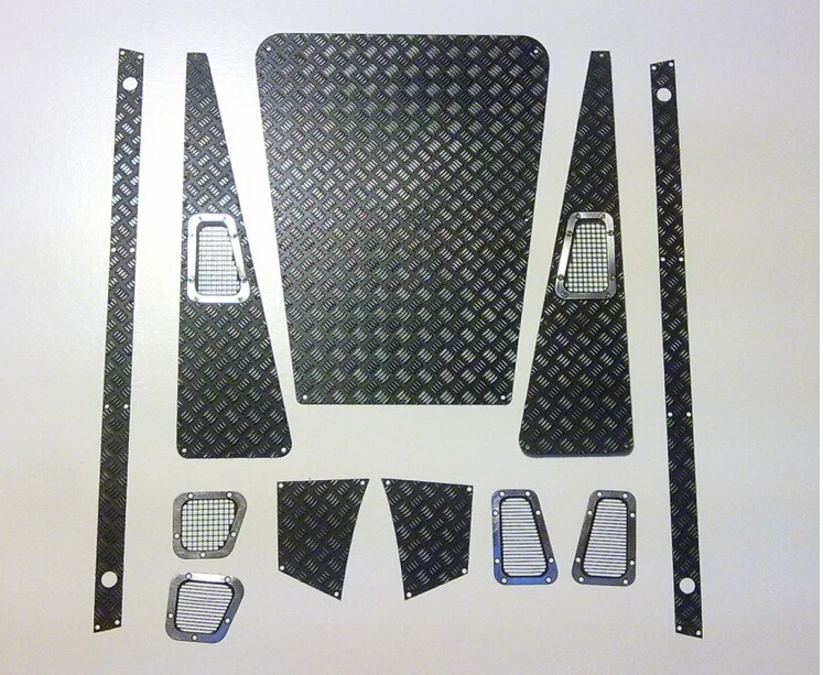 

Metal antiskid plate Set 1/10 Rc crawler D90