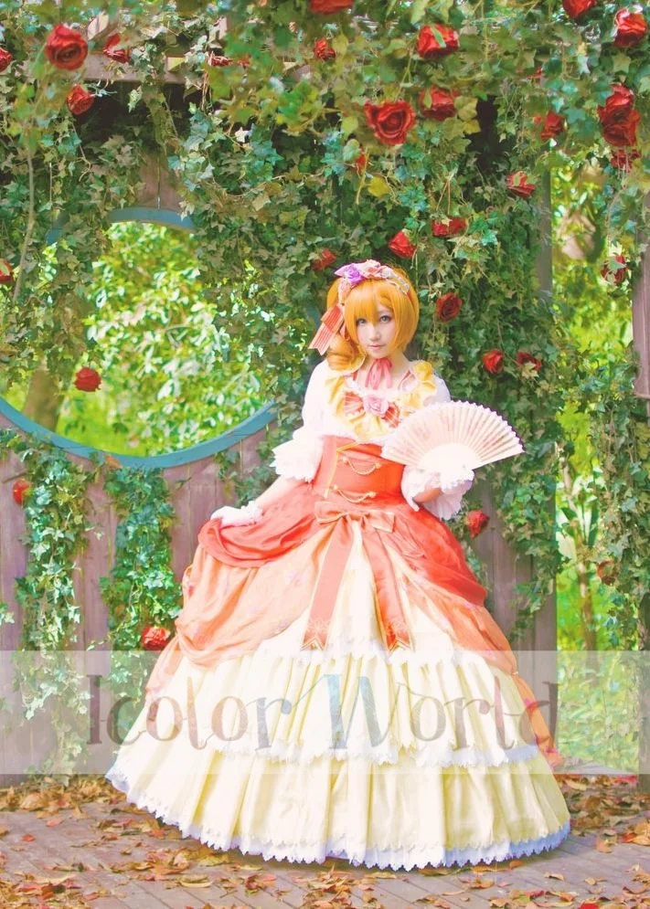 Люблю жить! Honoka Kosaka Ball Ver. Великолепное платье костюм для косплея|cosplay costume|dress