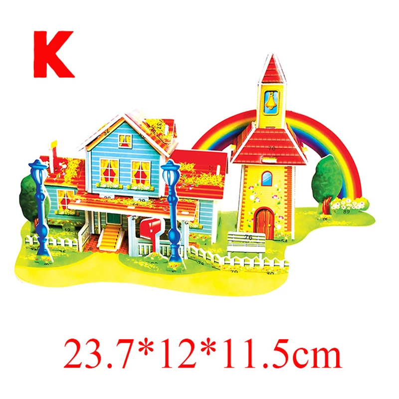 3D пазл безопасные пенные поделки сделай сам строительные наборы игрушки для