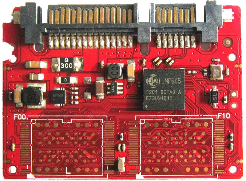 JMF605 контроллер SSD набор комплектующих для печатных плат SATA2 (3 Гбит/с) DIY Наборы 4-pad