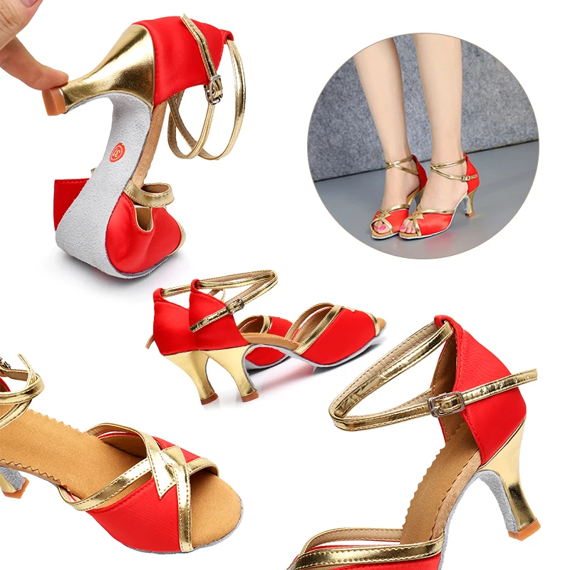 Alharbi/Обувь для латинских танцев женщин и девочек Танцевальная обувь бальных