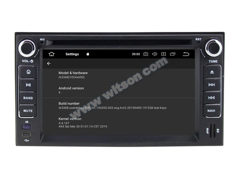 WITSON Android 10 0 Восьмиядерный автомобильный DVD-плеер GPS для KIA CERATO SPORTAGE SORENTO SPECTRA 4 Гб ОЗУ