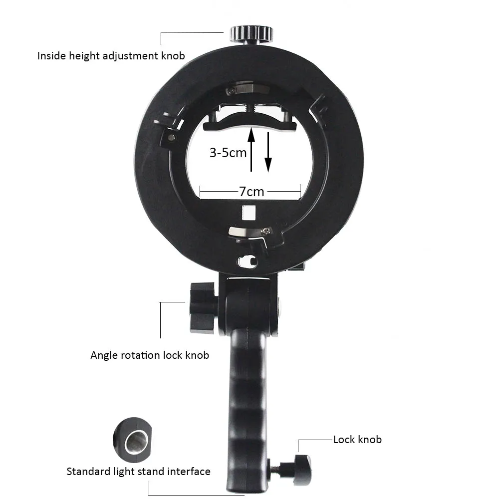 Kolivar s тип 4 типа горячий башмак Кронштейн Держатель для вспышки Speedlite Bowen Mount
