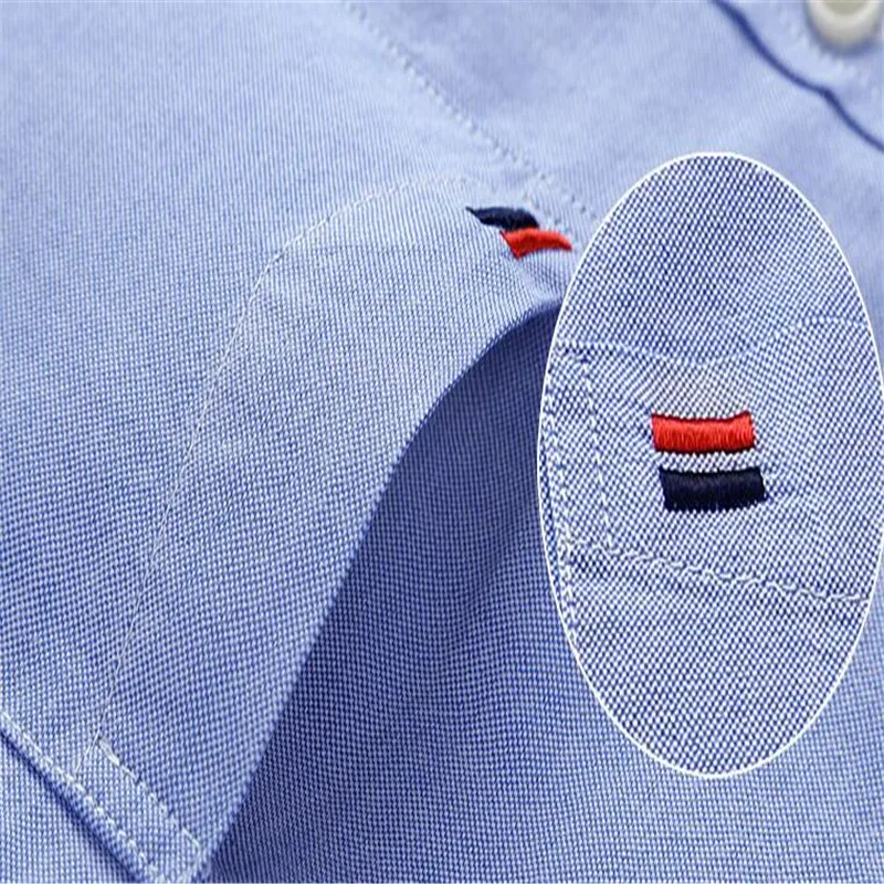 Рубашка Оксфорд мужская хлопок свадебная блуза повседневный смокинг в уличном