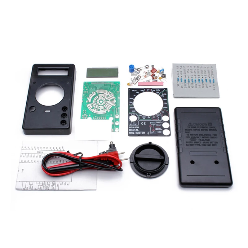DIY DT830B Цифровые мультиметры комплект электронного обучения Комплект 200 мВ 1000 В