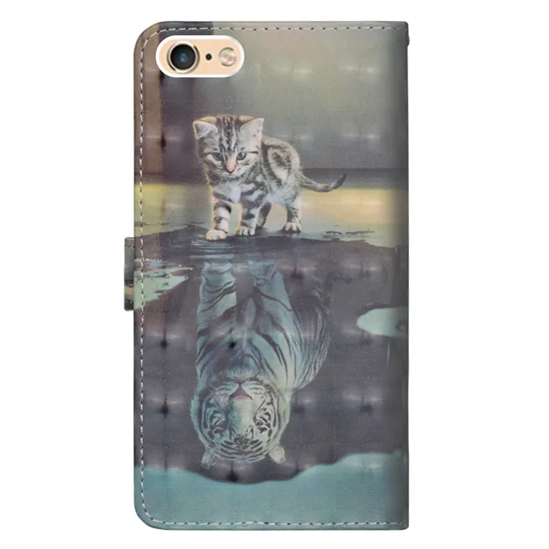 Для Coque iphone 6 s роскошный Флип PU кожаный бумажник книжка чехол для Capinha Phone