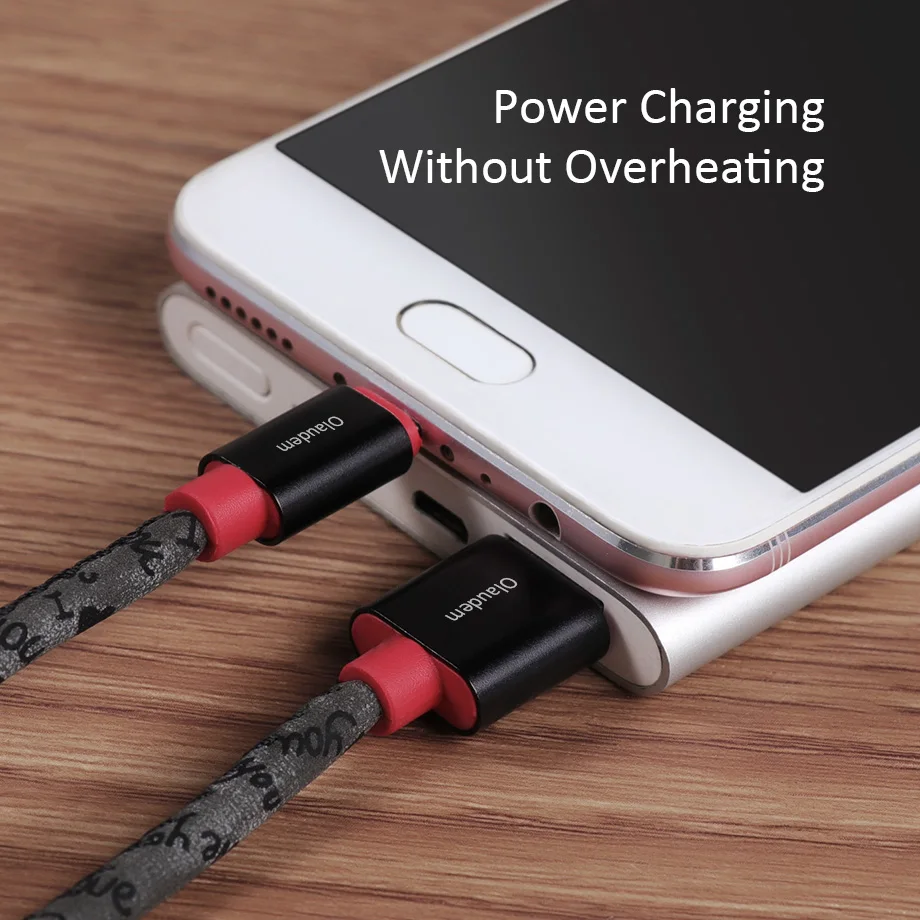 Olaudem USB Micro usb кабель для передачи данных samsung android 1 м из искусственной кожи зарядки