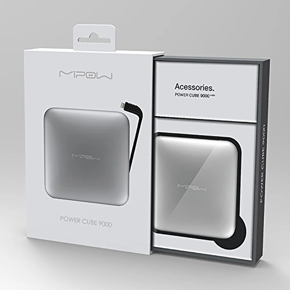 MIPOW power Bank Аккумулятор 9000 мАч портативное зарядное устройство с