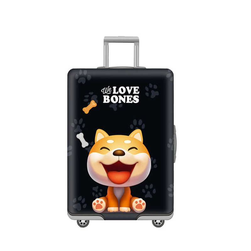 C Luggage Cover SEREQI чехол для путешествий с кошкой и собакой для 18-32 дюймов, чехол для костюма, сумка для путешествий, защитный чехол для багажа, чехол для защиты от пыли, аксессуары для путешествий - Цвет: C Luggage Cover