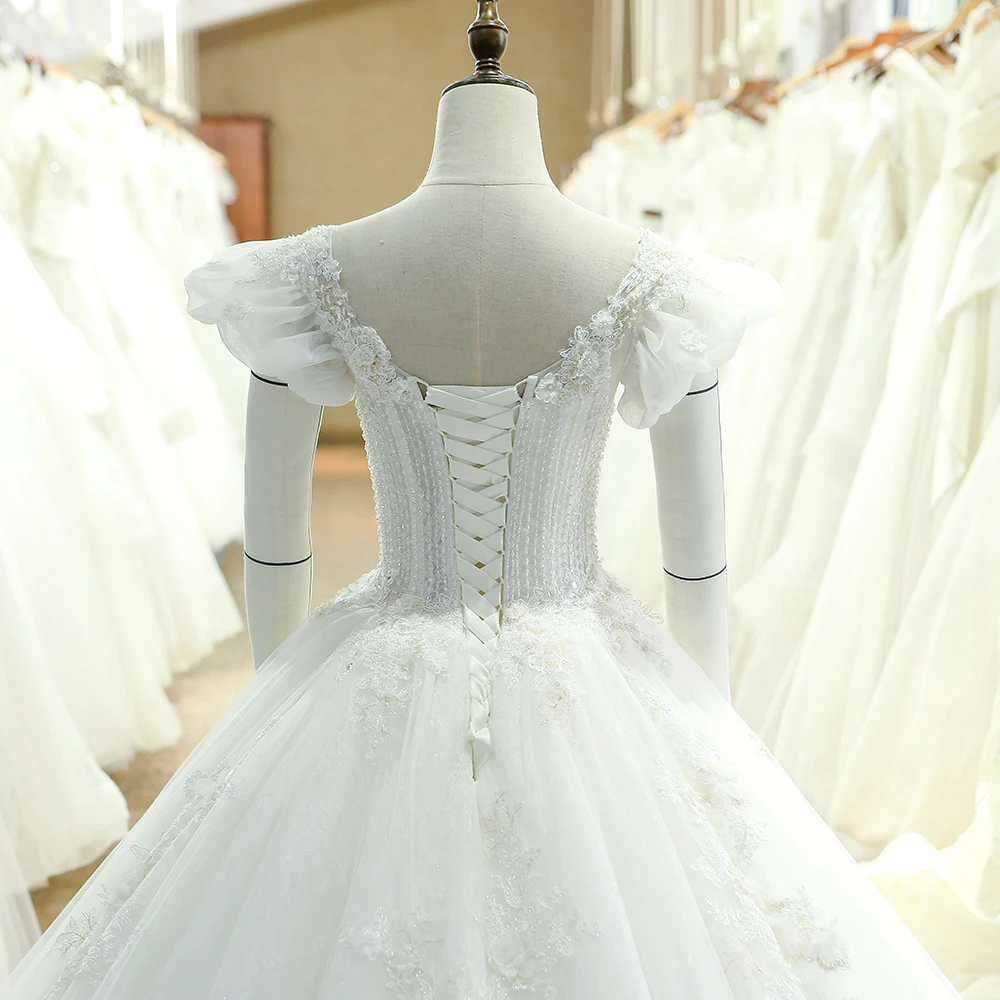 SL 107 очаровательное Тюлевое роскошное бальное платье свадебное 2017|ball gown wedding