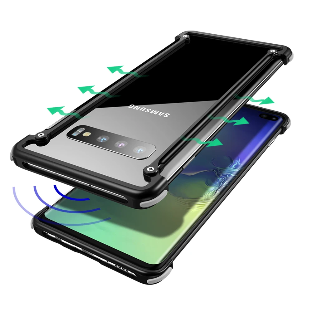 Роскошный металлический чехол Oatsbasf для Samsung Galaxy S10 Plus S10e индивидуальный бампер