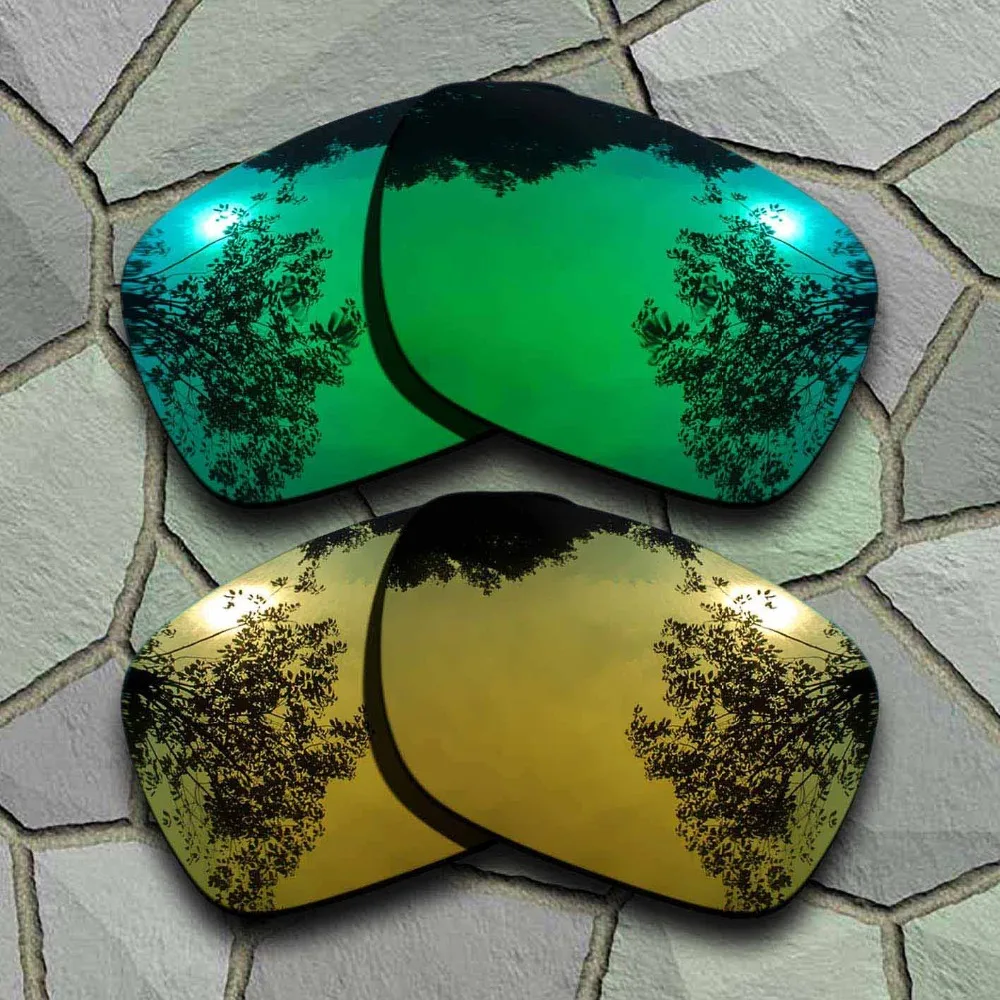 Jade Green&Yellow Golden Sunglasses Polarized Replacement Lenses for Oakley Holbrook-(TAC)