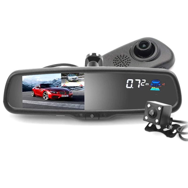 Sinairyu 5 &quotавтомобиль видеорегистратор DVR двойной объектив зеркало заднего вида