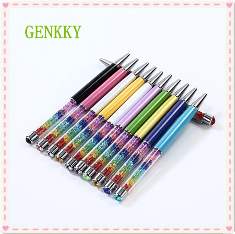 Ручка шариковая GENKKY с радужными кристаллами уникальный дизайн|crystal ballpoint pen|crystal