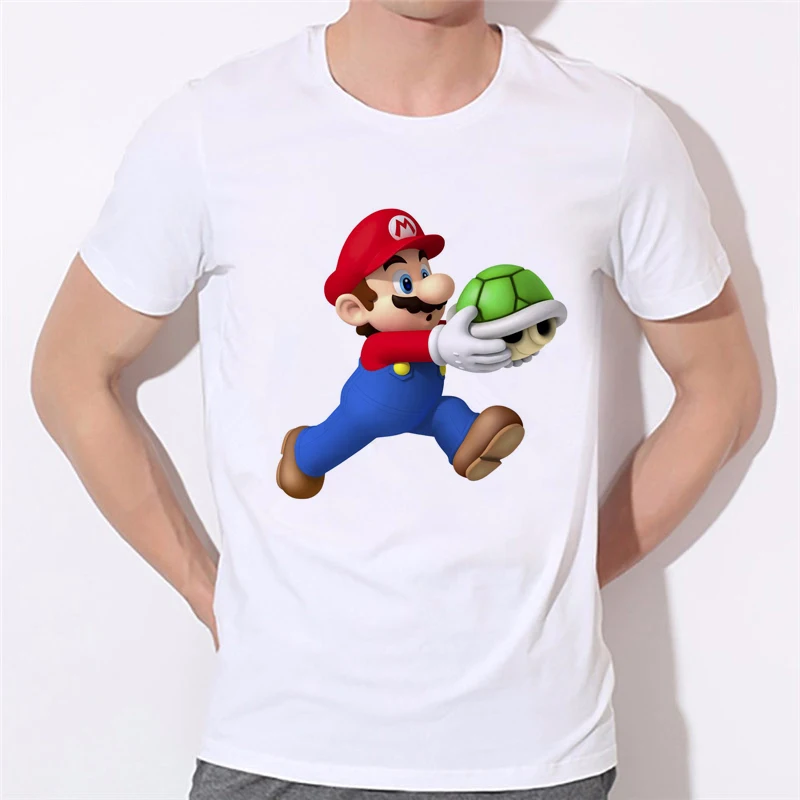 15 Белый Супер Марио флэш Bros Игры Мужчины Женщины топы тройники мода лето 3d печать футболка o-образным вырезом короткий рукав футболки 37N-13 - Цвет: 15
