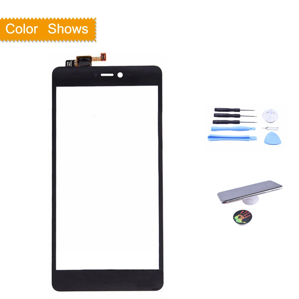 black with gift Для Xiao mi 4S mi 4S M4S сенсорный экран дигитайзер Сенсорная панель Датчик переднее внешнее стекло mi 4S сенсорный экран без lcd 5,0" - Цвет: black with gift