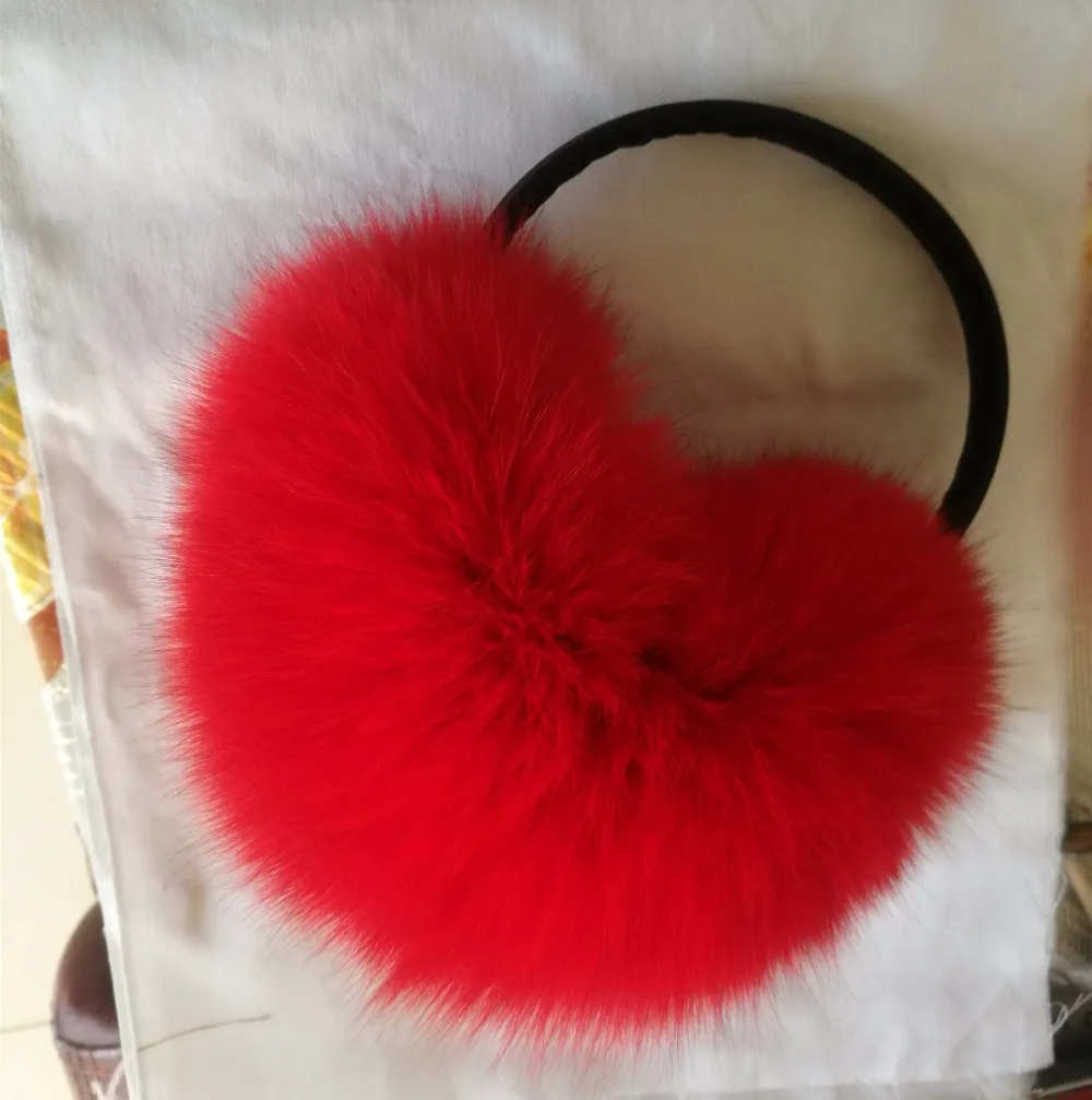 Женские теплые зимние наушники из натурального Лисьего меха 6 цветов|fur earmuffs|earmuffs