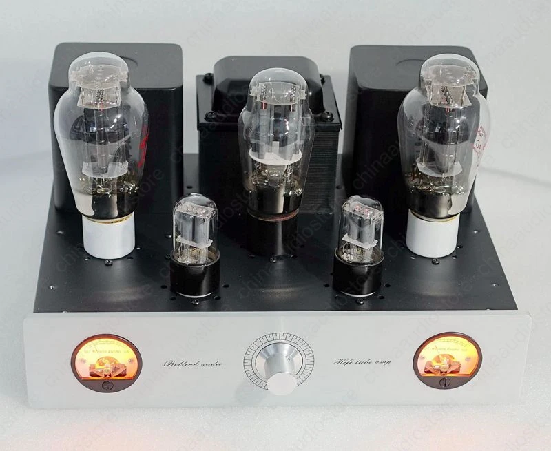 HiFi 2A3 VT95 ламповый усилитель 4 Вт стерео однофазный класса А 6SL7/2A3/5U4G два VU метра 2