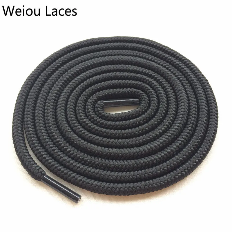 Weiou популярные модные шнурки для обуви сменные круглые из полиэстера одноцветные