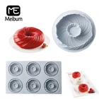Meibum 2 Стиль спираль силиконовая форма для выпечки Форма для дома вечерние шоколада кекса мусс десерт плесень декоративный поднос для выпечки Инструменты