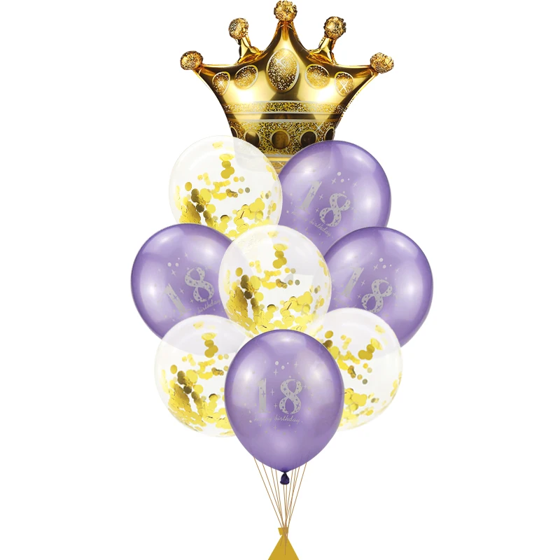 18 Years Baloon 18 дней рождения праздничные гелиевые шары 18 лет балон День Рождения украшения для взрослых 18 воздушный шар на день рождения Deco S1XN - Цвет: 18 Years Baloon