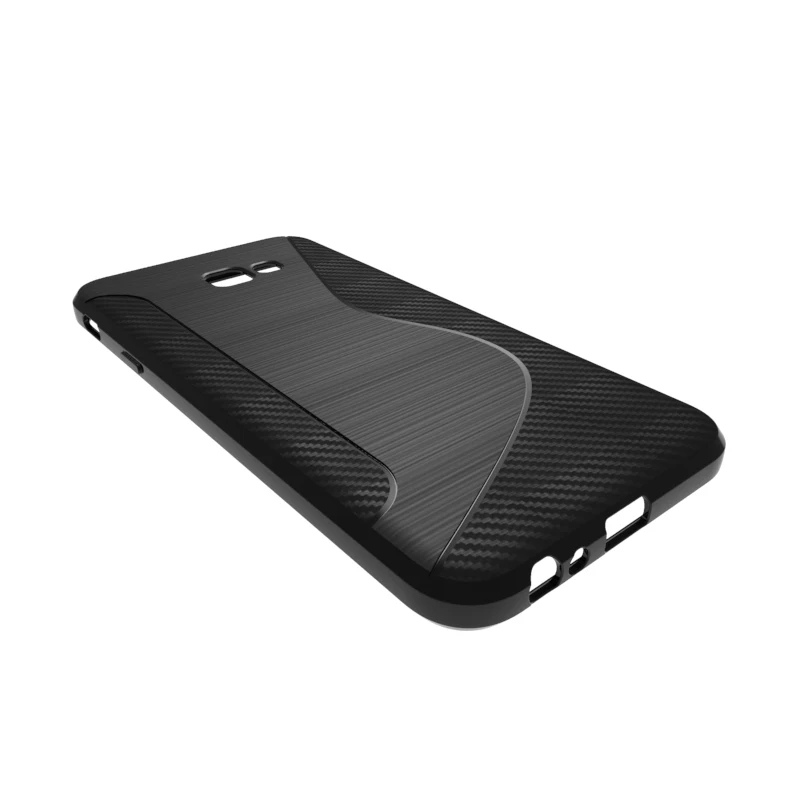 Черный противоударный Противоскользящий S Line TPU гелевый Чехол для SAMSUNG galaxy J4 plus/J4 +