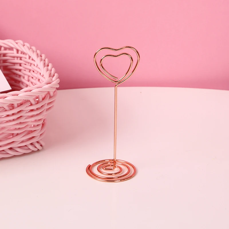 2pcs Romantic Heart Shaped Card Storage Holders For Party Direction Signs Photograph Holder Wedding Bithday Decor|Подставки для