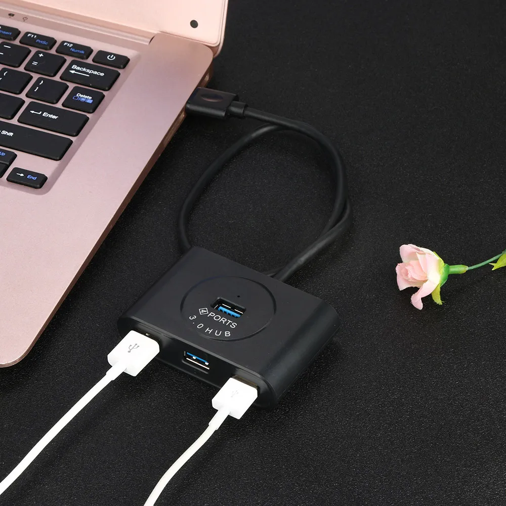 CARPRIE usb хаб 3 0 4 порта s Hi Speed Внешний сплиттер с интерфейсом Micro Usb для ПК адаптером
