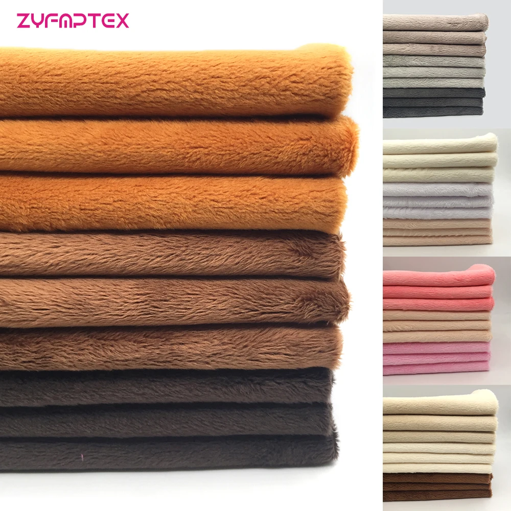 ZYFMPTEX новая группа 9 шт./лот однотонная 100% полиэфирная плюшевая ткань для