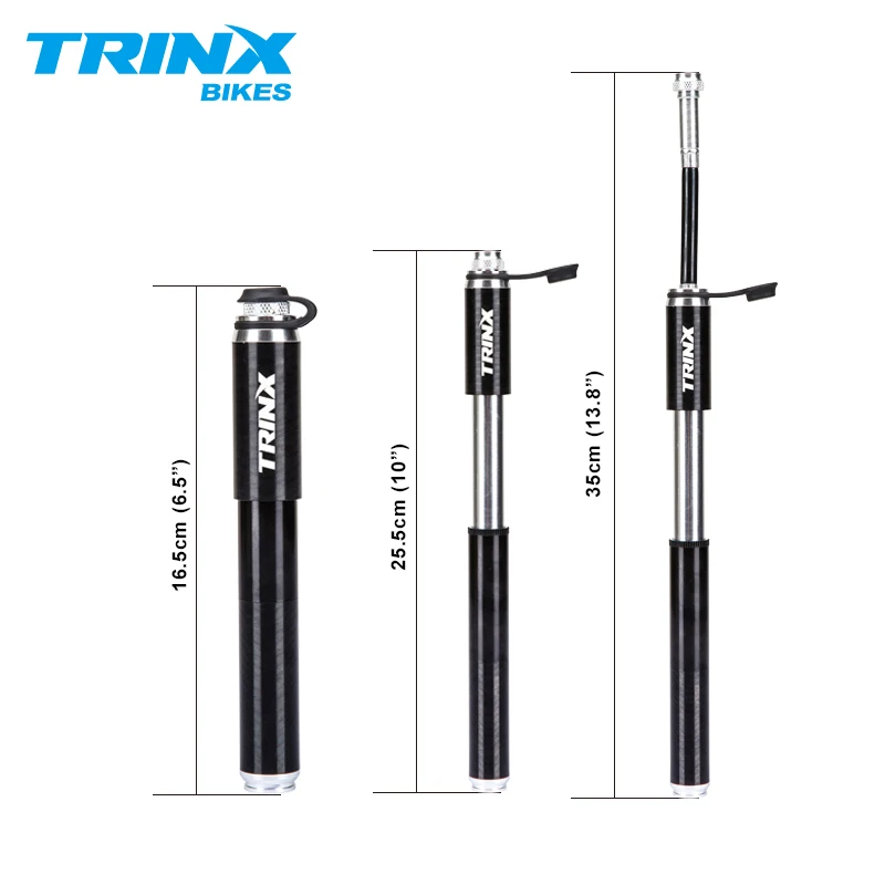 Карманный велосипедный насос TRINX миниатюрный портативный 130psi для накачки шин