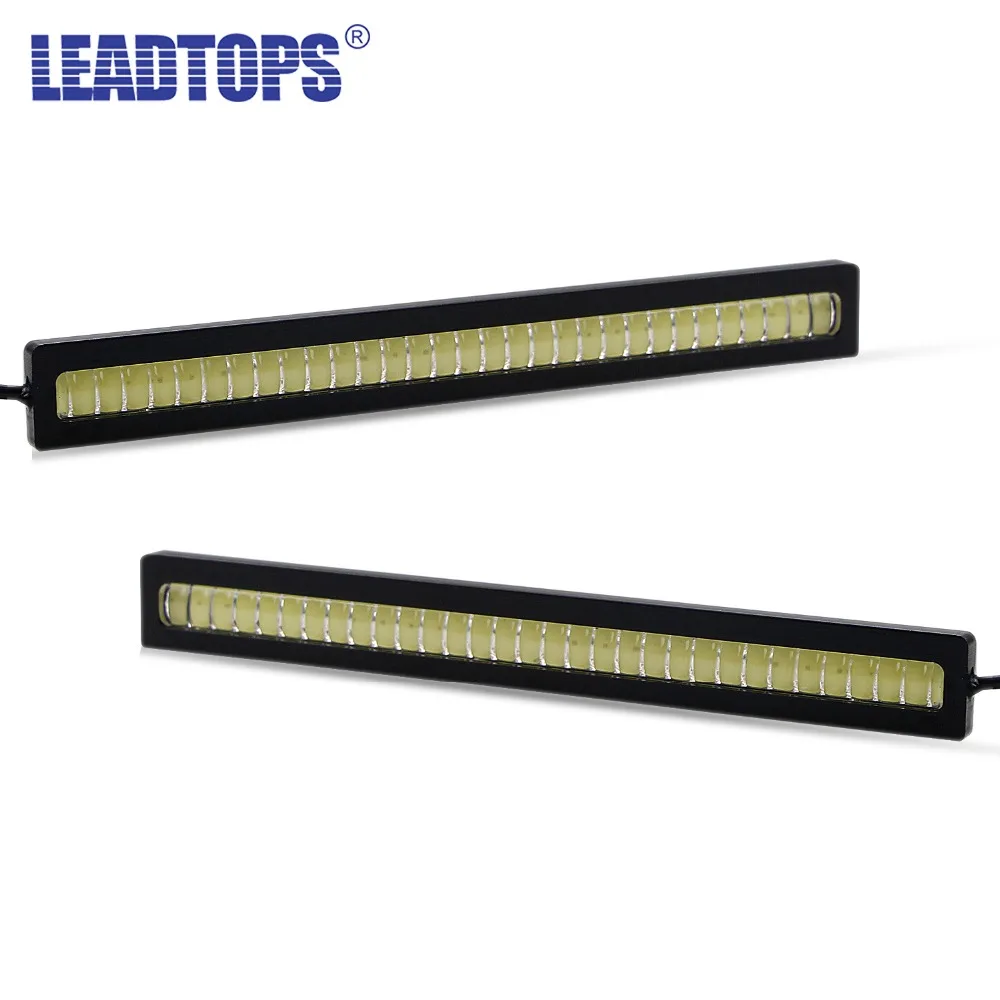 LEADTOPS 2 шт. водонепроницаемый DRL Автомобильный светодиодный дневной свет дневные