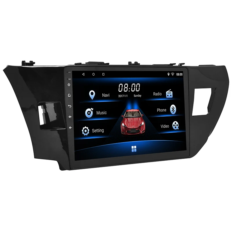 Автомобильный мультимедийный плеер 1 Din Android 7 автомобильный DVD для TOYOTA LEVIN 2014 2017 10