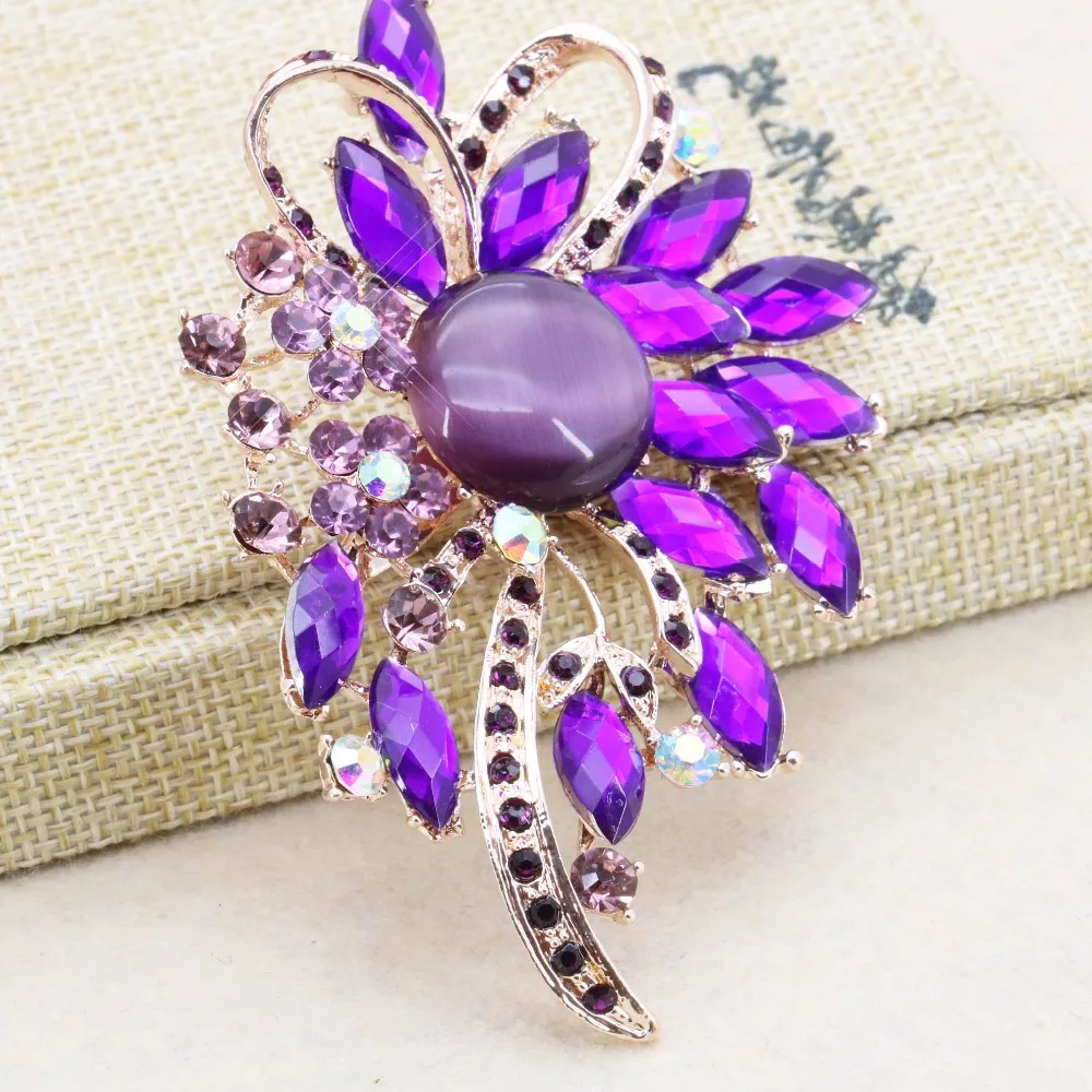 Популярная модная фиолетовая брошь букет булавки сделай сам вечерние броши для
