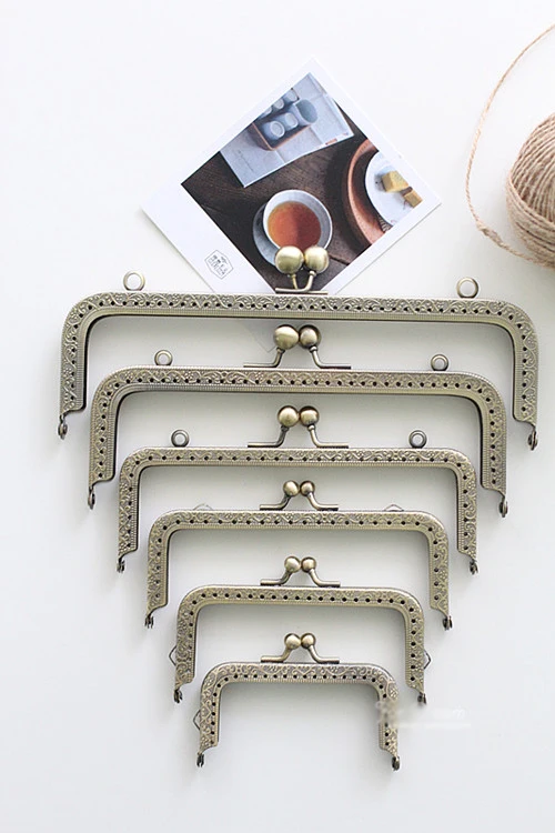 Недорогой женский кошелек сделай сам с металлической застежкой винтажный