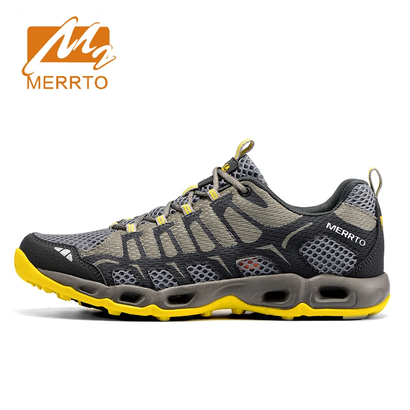 Merrto 2018 Мужские дышащие сетчатые кроссовки легкие для бега мужские спортивные