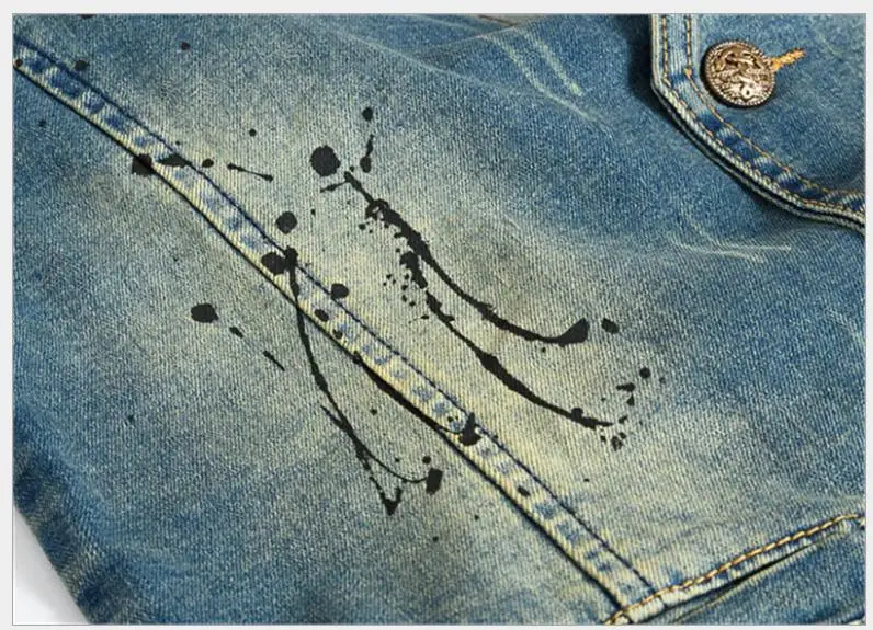 2021 Мужские Винтажные джинсовые жилеты Модная одежда без рукавов Куртка