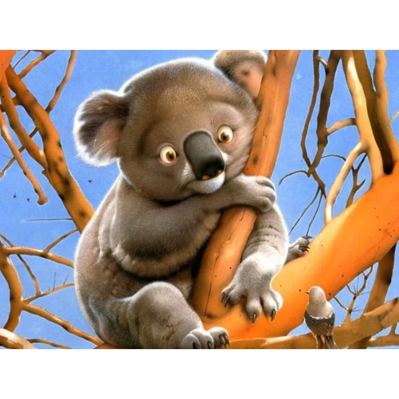 

YIKEE diamond painting Koala,full diamond embroidery,diamond painting square full K616