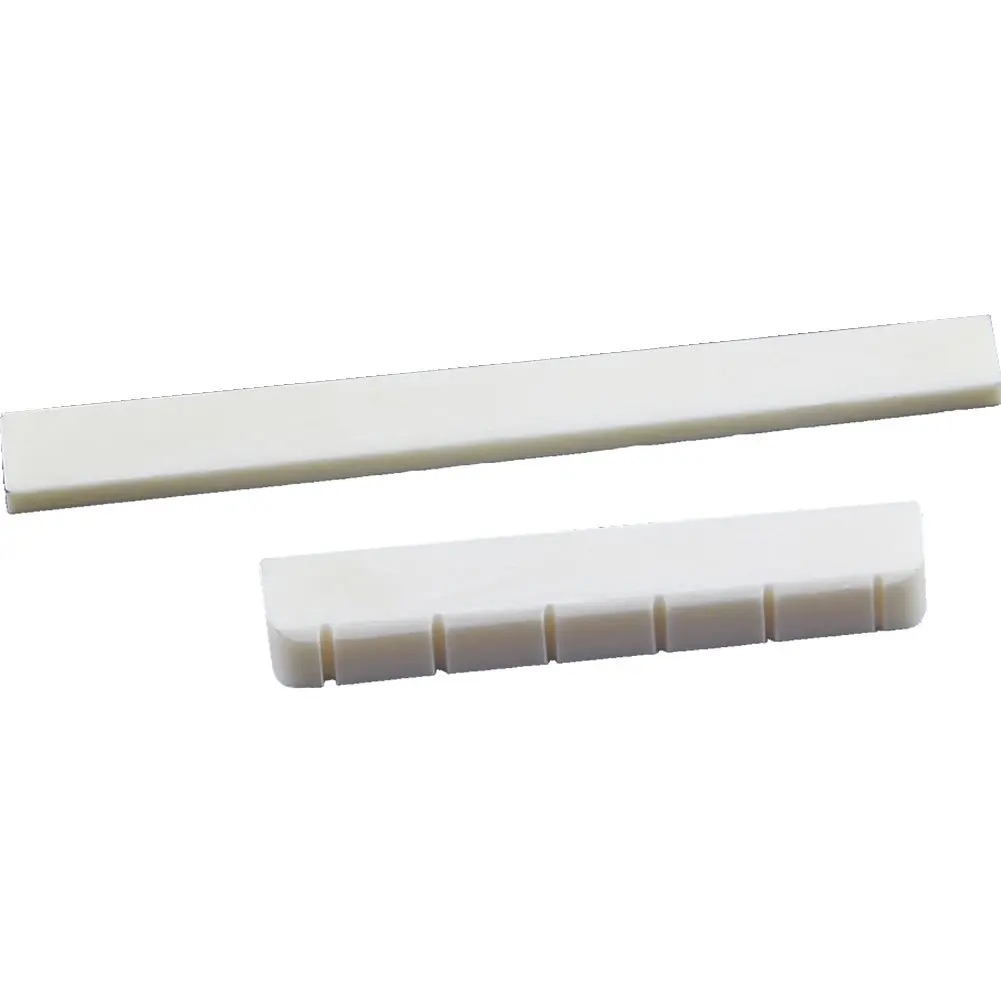 Горячие белые Части гитары 6 струн Классическая гитара костяной мост седло и