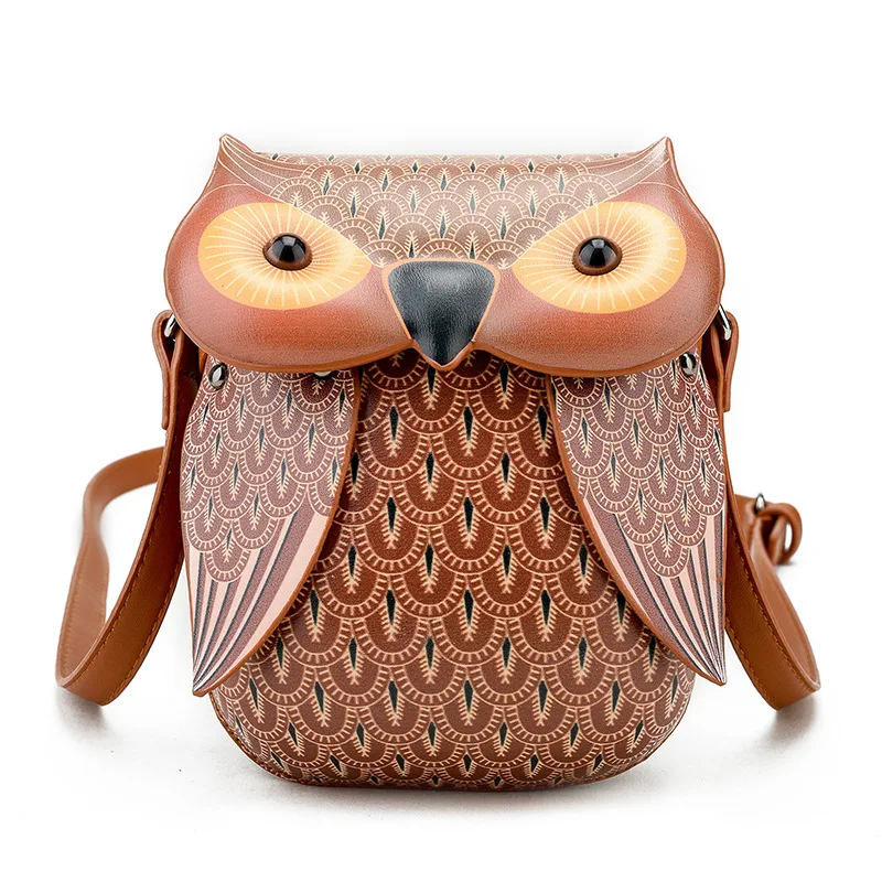 Новая сумка через плечо с 3D рисунком совы|print bag|leather crossbody bagcrossbody bag |