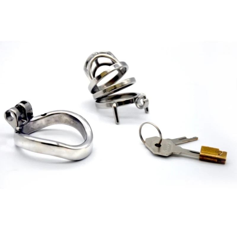 2020 новейший изогнутый дизайн замок целомудрия птица клетка искусственное кольцо