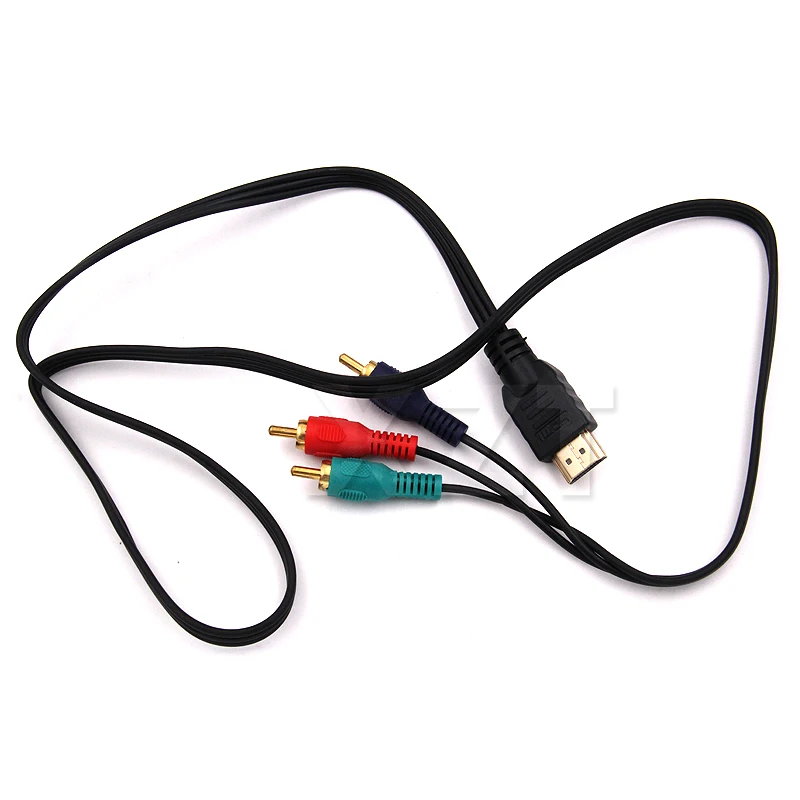 

Hot Sale 1080P HDTV HDMI Male to 3 RCA Audio Video Component VGA AV Cable Cord Adapter Converter