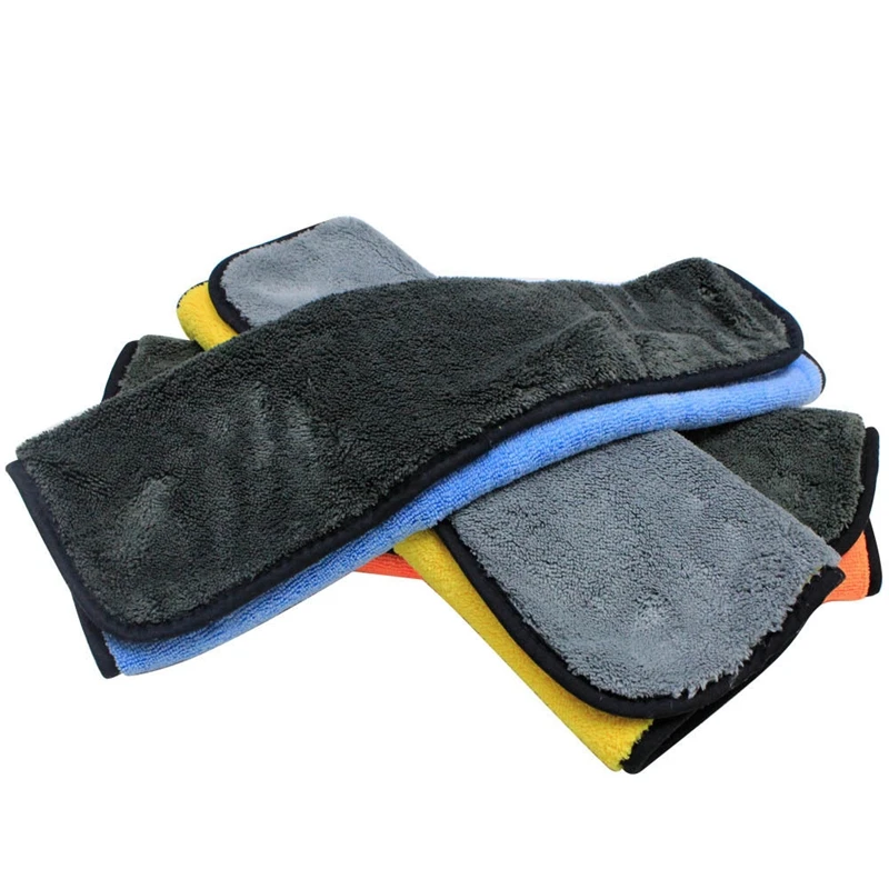 Уход за автомобилем 1 шт. 800gsm 45 см x 38 супер толстая плюшевая микрофибра ткань для