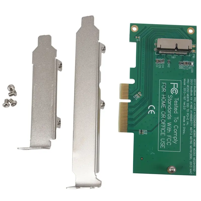 Новая карта адаптера для PCI E 4X a pple 2013 2014 M acBook Air Pro SSD|Кабели передачи данных| |