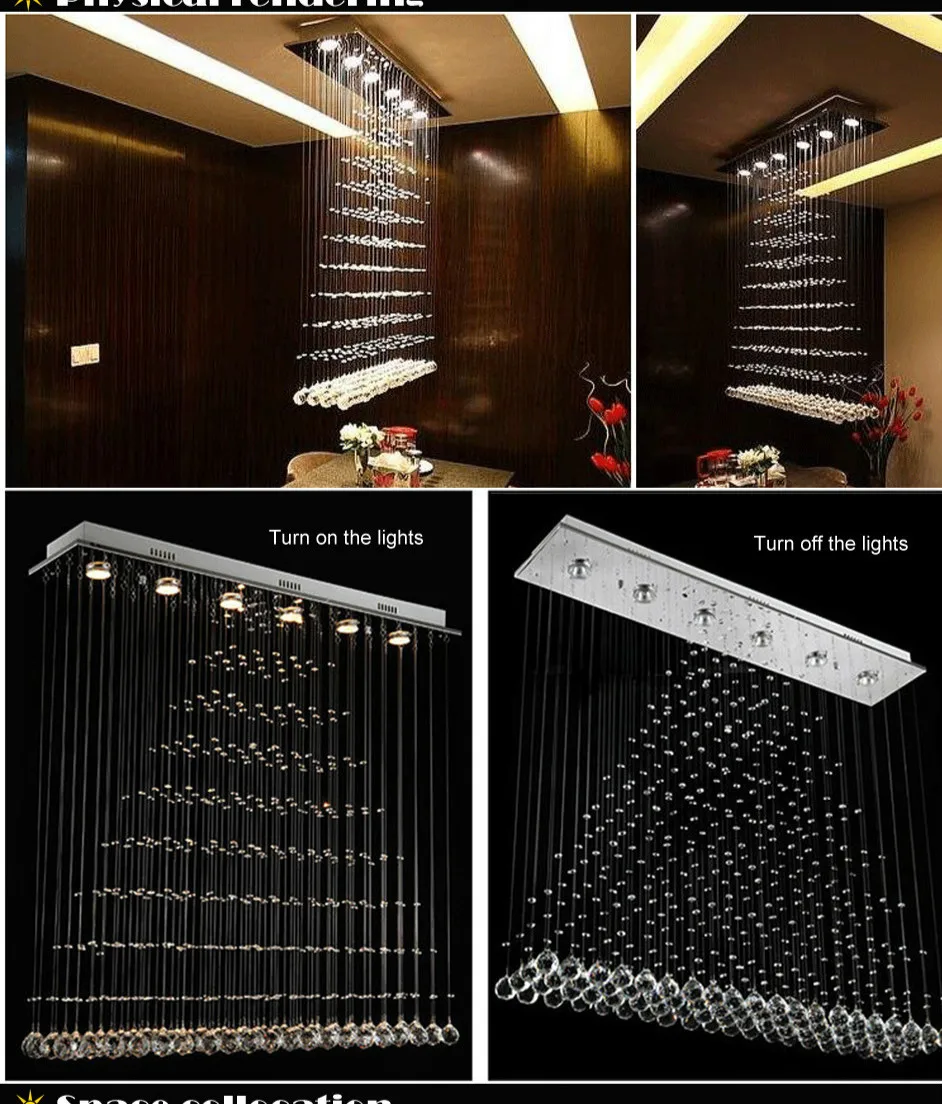 100 см современный светодиодный подвесной светильник с квадратным подвесным