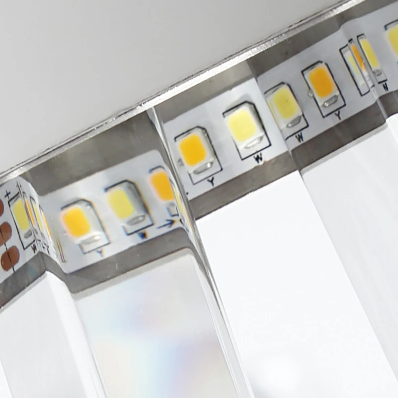 Youlaike Современная хрустальная люстра для гостиной AC 110 240V круглый светодиодный